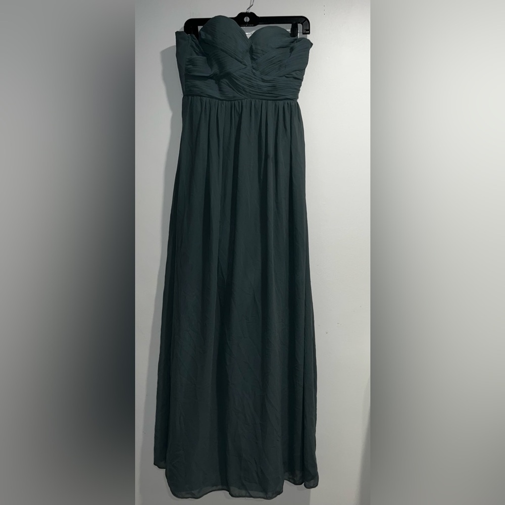 REVELRY Strapless maxi dress bridesmaid prom formal